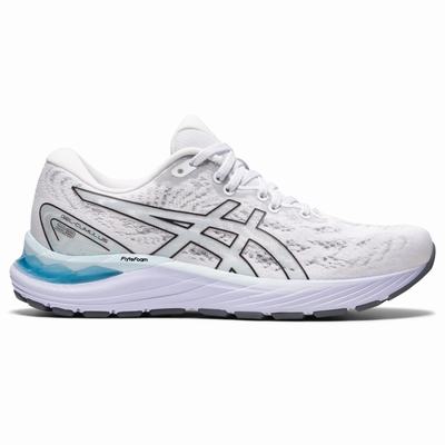 Asics Gel-Cumulus 23 - Naisten Juoksukengät - Valkoinen/Mustat